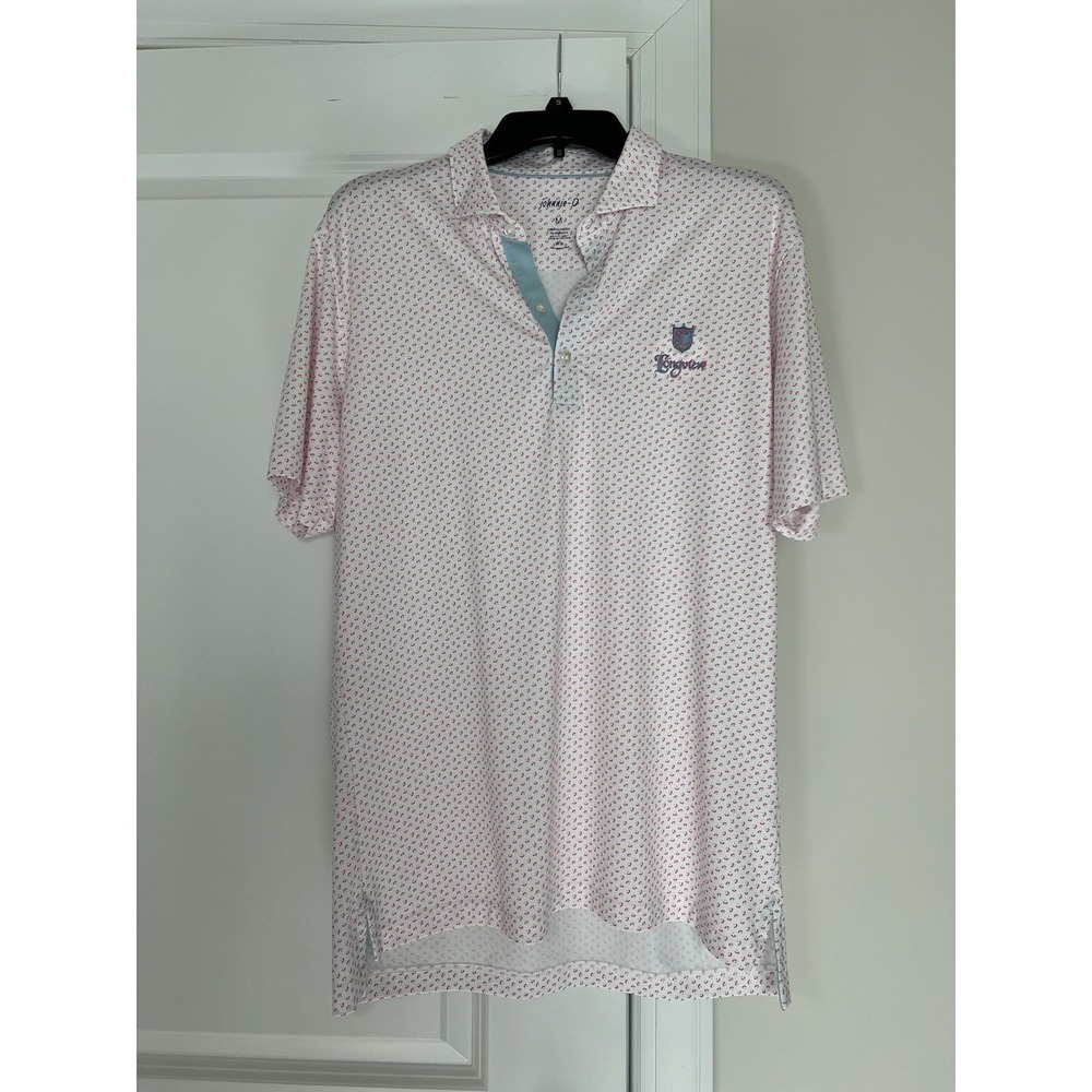 Johnnie-O Polo Shirt Men's Performance Golf UPF50‎ Stretch Longview Country Med